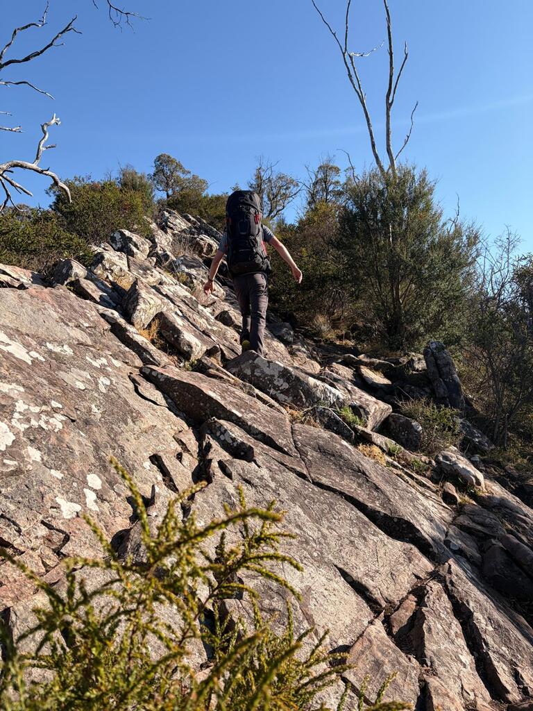 Hiking along the ridge
