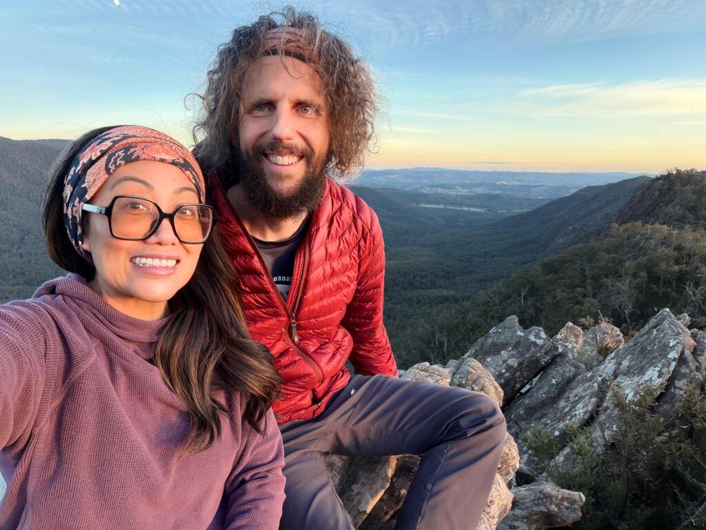 Sunset selfie from South Jawbone Peak