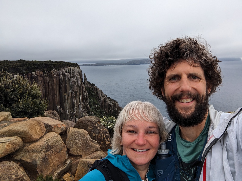 Jodie and I at Cape Raoul